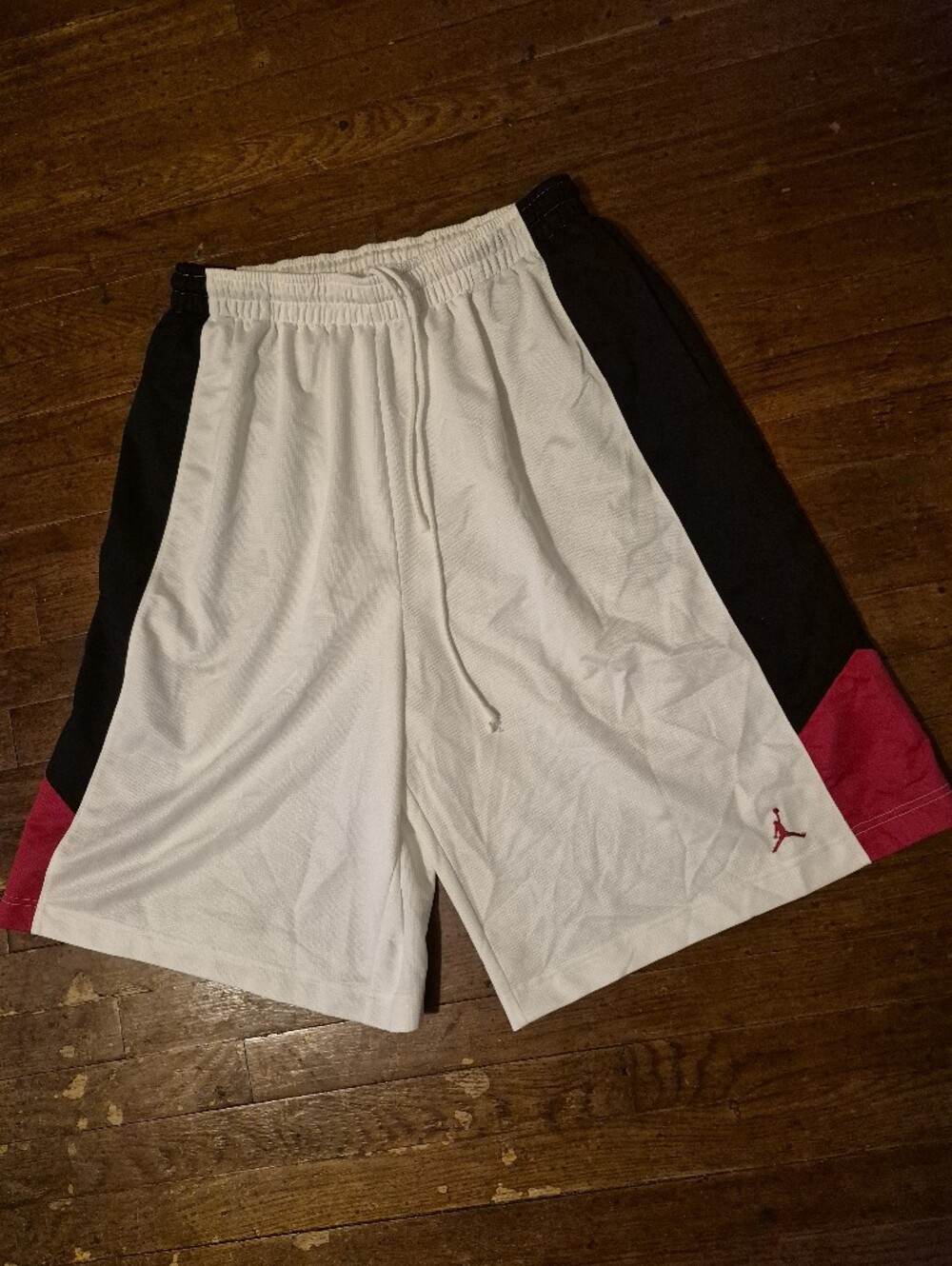 Jordan Men's White Black Red Basketball Shorts Mens Sz 3XL
